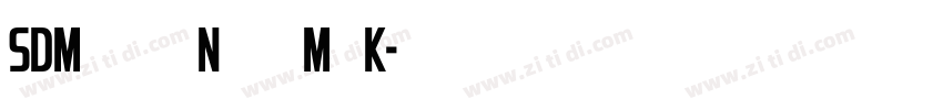 SDMyeongjoNeoa dMd K字体转换
